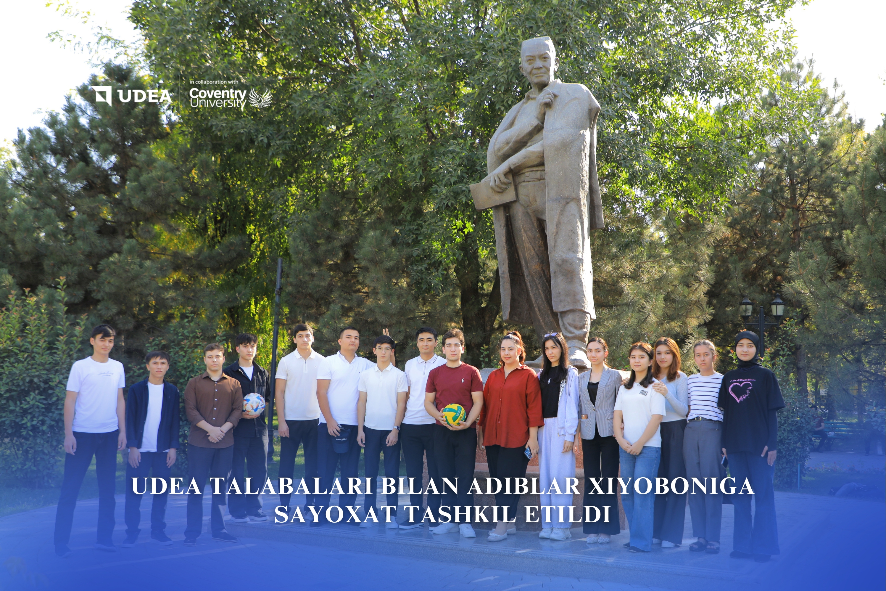 UDEA talabalari Adiblar xiyobonida mazmunli hordiq chiqardilar